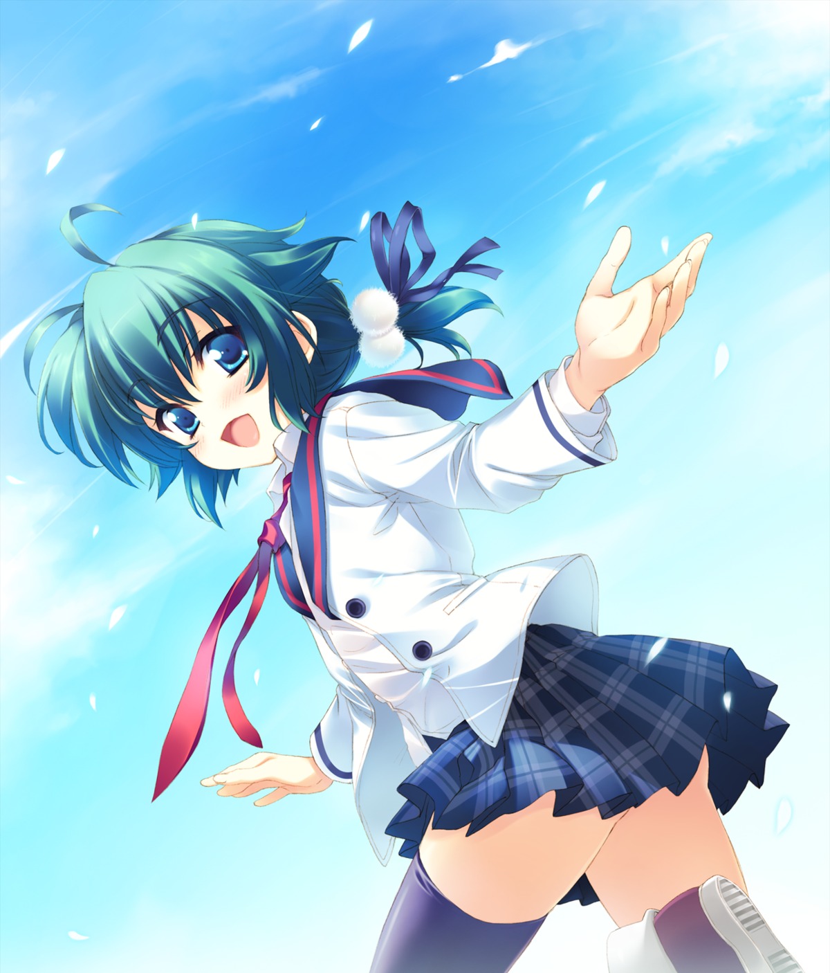 hoshi_no_ouji-kun, qp:flapper, seifuku, thighhighs, trap, yuri_golovnin