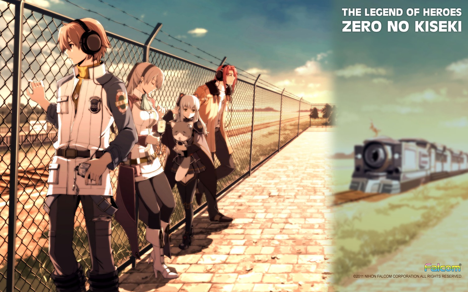 eiyuu_densetsu, eiyuu_densetsu:_zero_no_kiseki, elie_macdowell, falcom, headphones, jpeg_artifacts, lloyd_bannings, randy_orlando