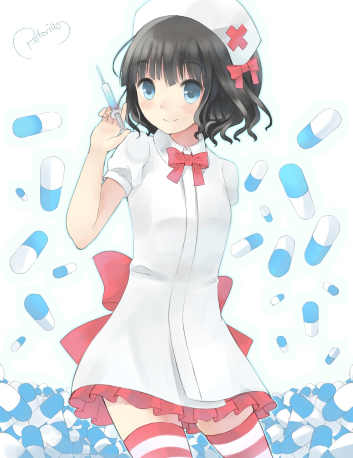nurse, retoriro, saine_(retoriro), thighhighs