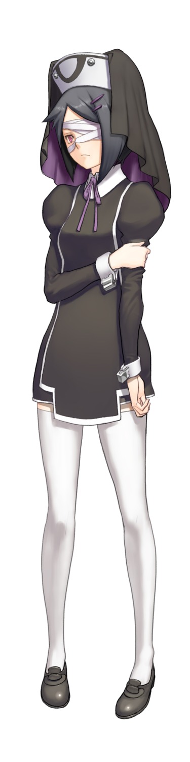 ar_tonelico, ar_tonelico_3, bandages, filament, nagi_ryou, nun, thighhighs
