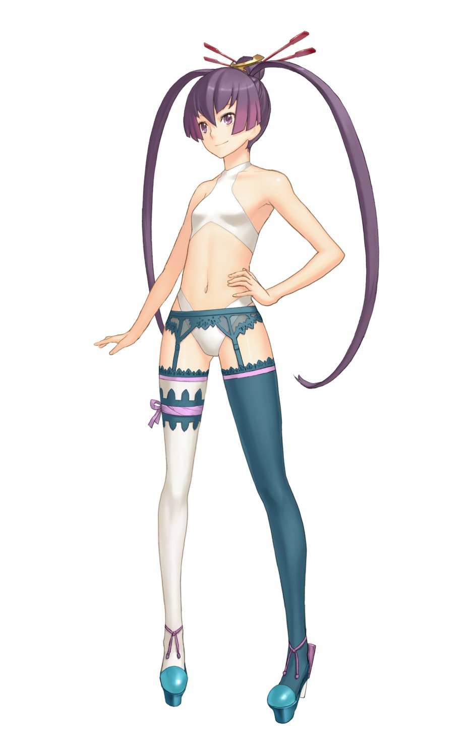 ar_tonelico, ar_tonelico_3, finnel, garter_belt, nagi_ryou, stockings, thighhighs