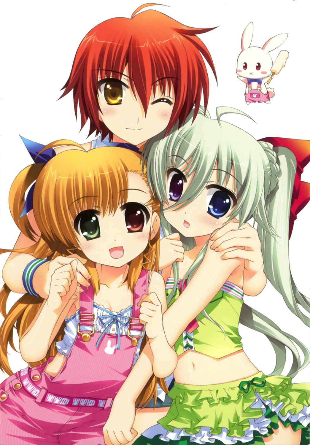 einhart_stratos, fujima_takuya, heterochromia, mahou_shoujo_lyrical_nanoha, mahou_shoujo_lyrical_nanoha_vivid, nove, vivio