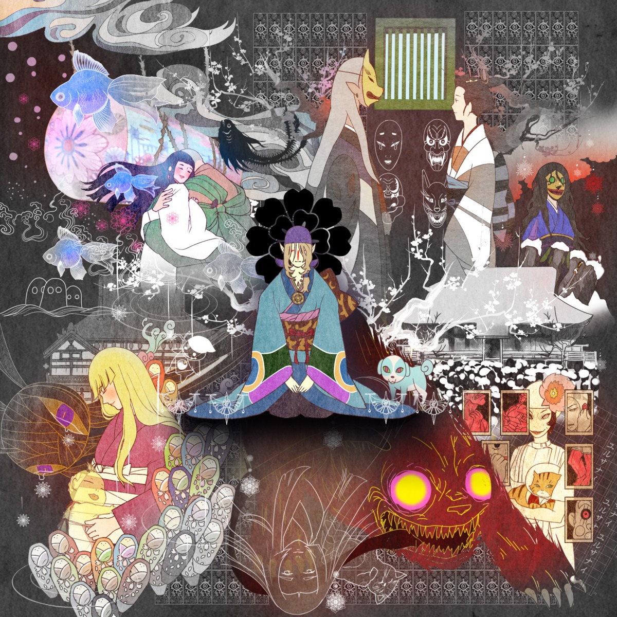 hiko_(lg612), japanese_clothes, kimono, kusuriuri, mononoke