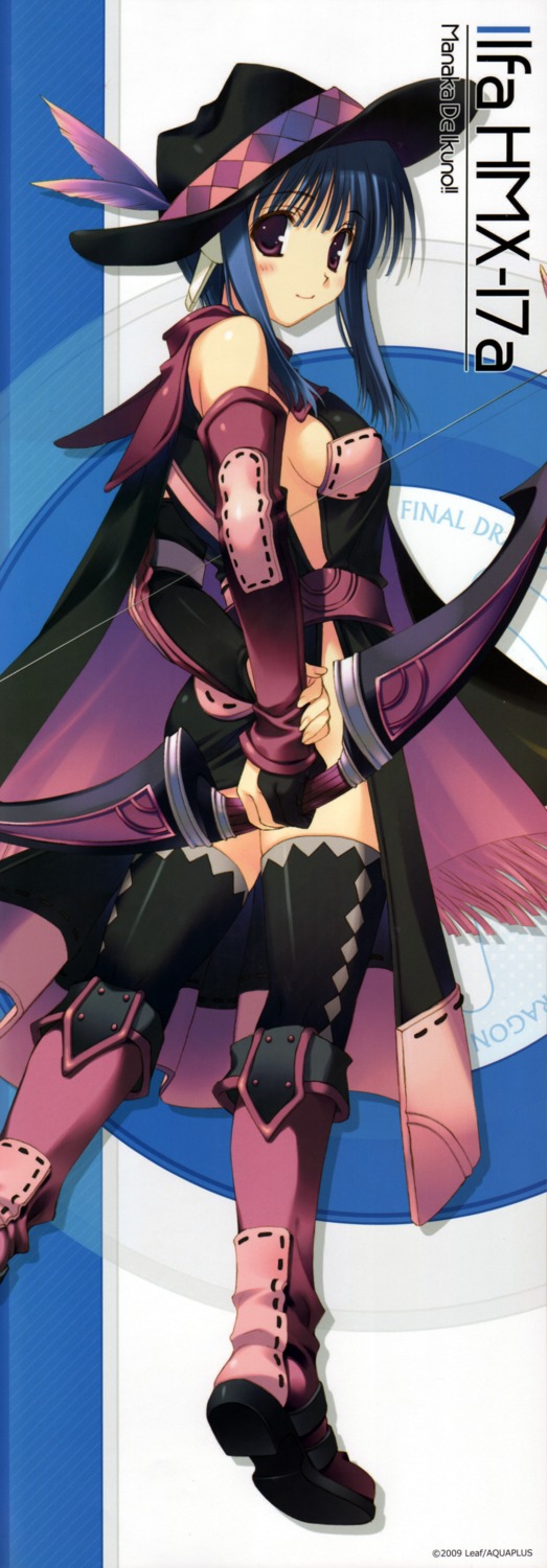 ilfa, manaka_de_ikuno!!, mitsumi_misato, scanning_resolution, screening, stick_poster, thighhighs, to_heart_(series), to_heart_2
