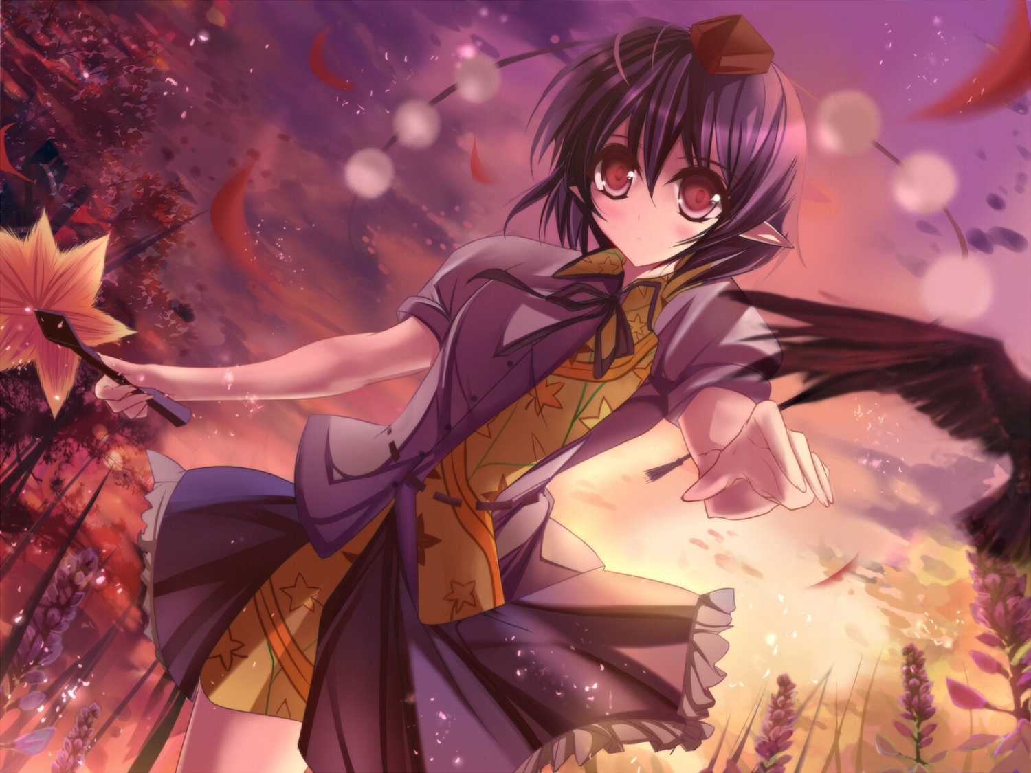 marionette_(excle), shameimaru_aya, touhou, wallpaper