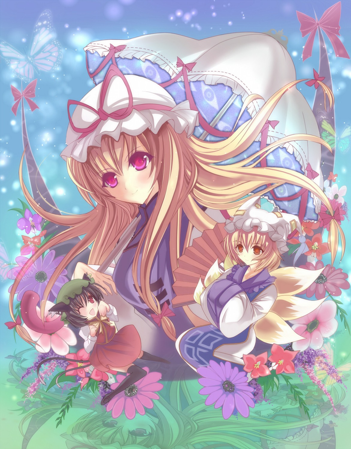 chen, marionette_(excle), touhou, yakumo_ran, yakumo_yukari