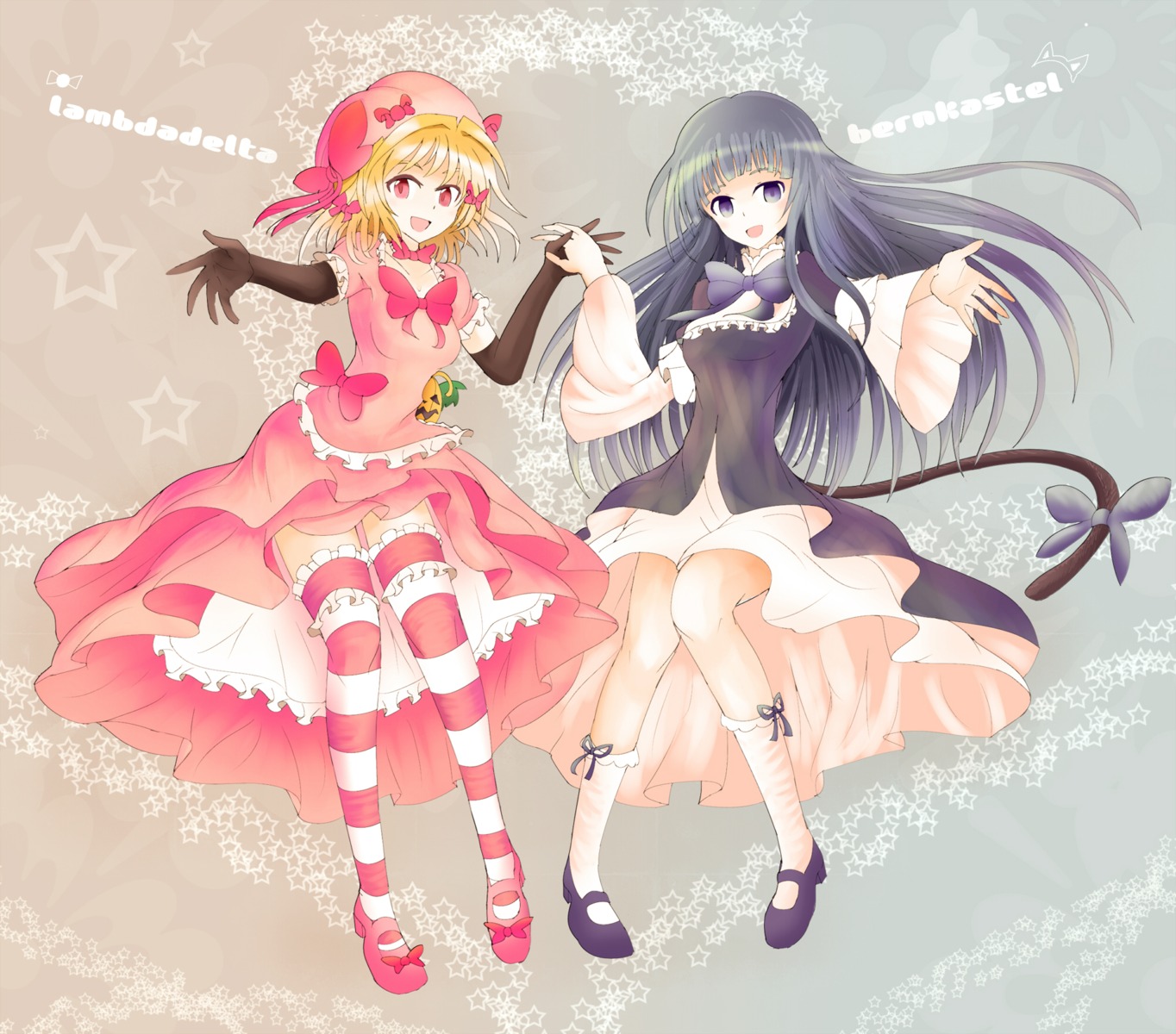 frederica_bernkastel, lambdadelta, thighhighs, umineko_no_naku_koro_ni, yodori