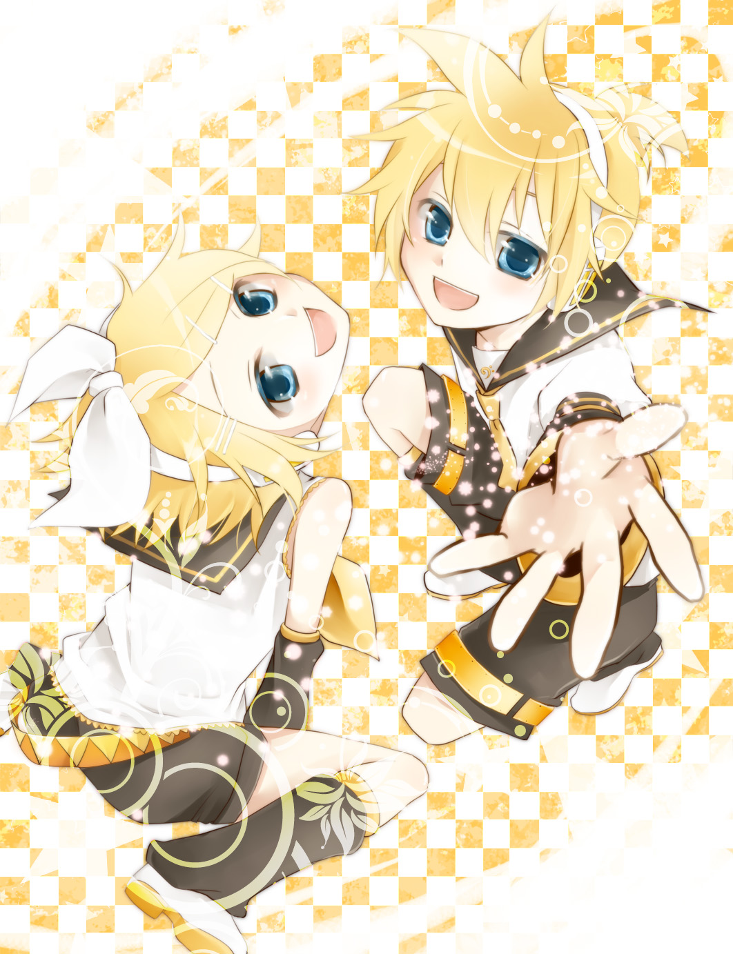 kagamine_len, kagamine_rin, shima_riu, vocaloid