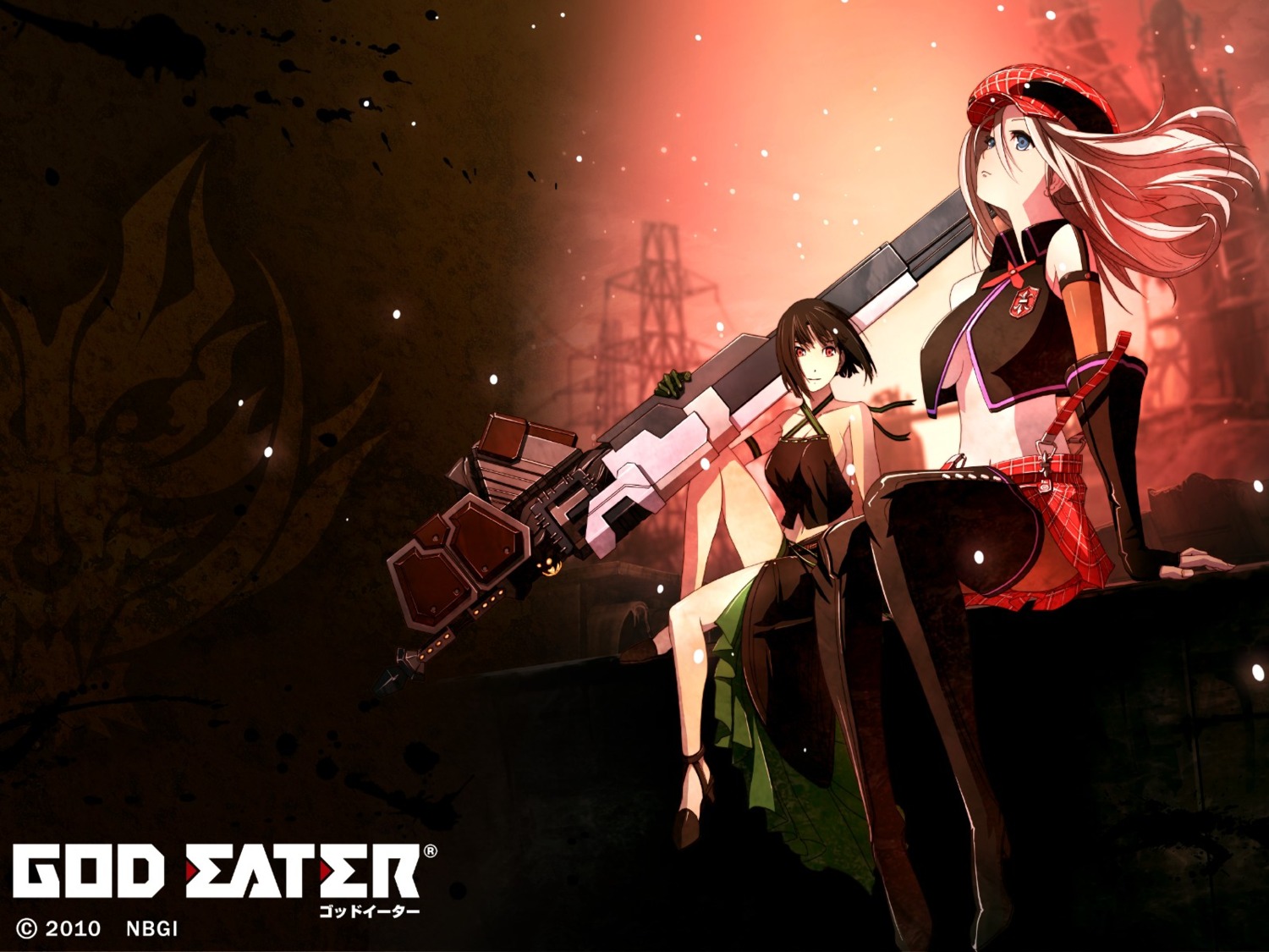 alisa_ilinichina_amiella, god_eater, sakuya_(god_eater), tachibana_sakuya, wallpaper