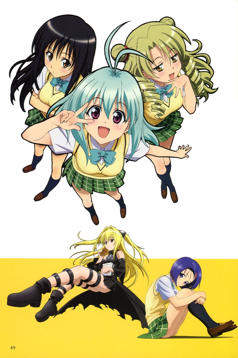 garter, konjiki_no_yami, kotegawa_yui, oka_yuuichi, run_elsie_jewelria, sairenji_haruna, seifuku, tenjouin_saki