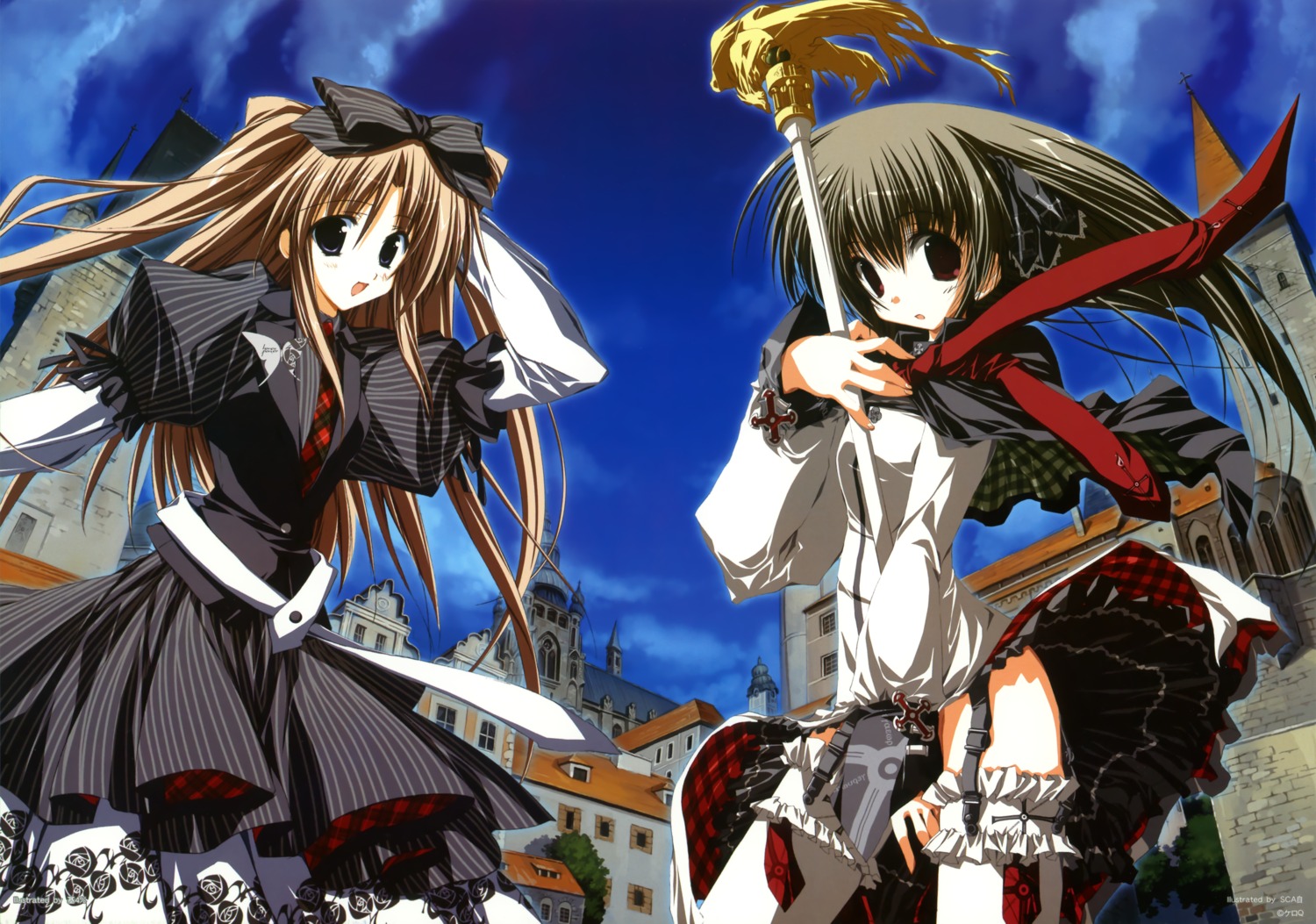 dress, motoyon, sca-ji, stockings, thighhighs