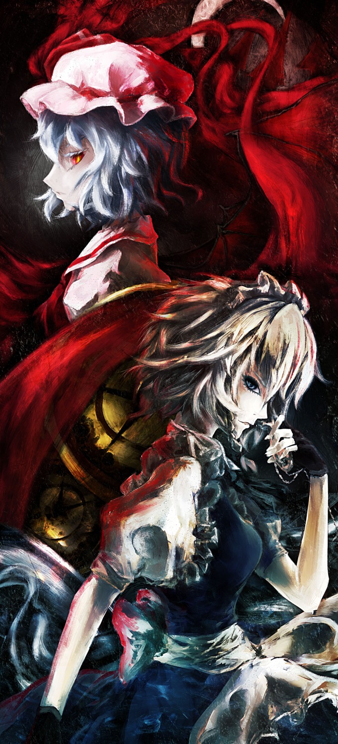 godling, izayoi_sakuya, remilia_scarlet, touhou