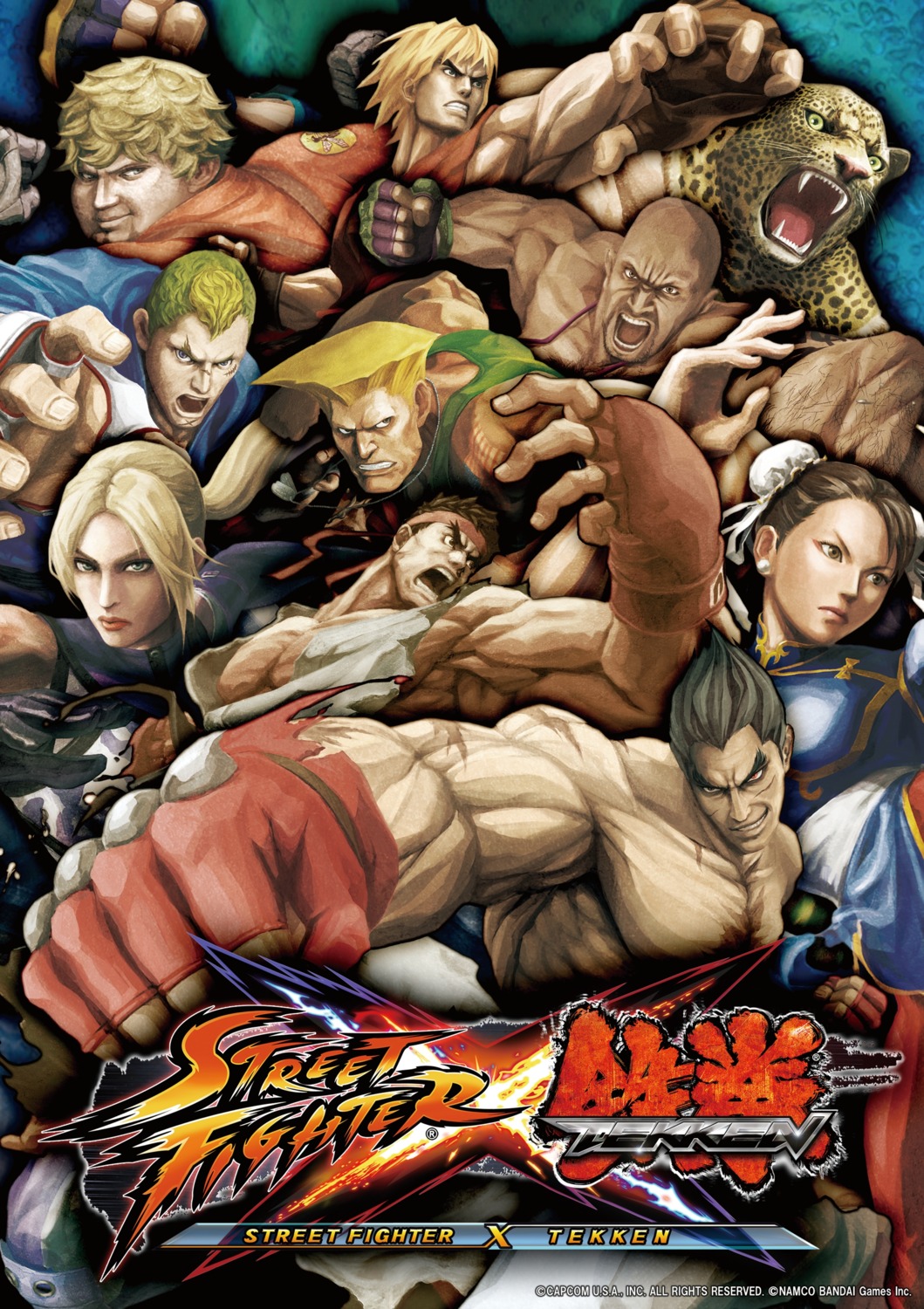 abel_(street_fighter), bob_(tekken), chun_li, craig_marduk, guile, kazama_jin, ken_masters, king_(tekken), nina_williams, ryuu, street_fighter, tekken