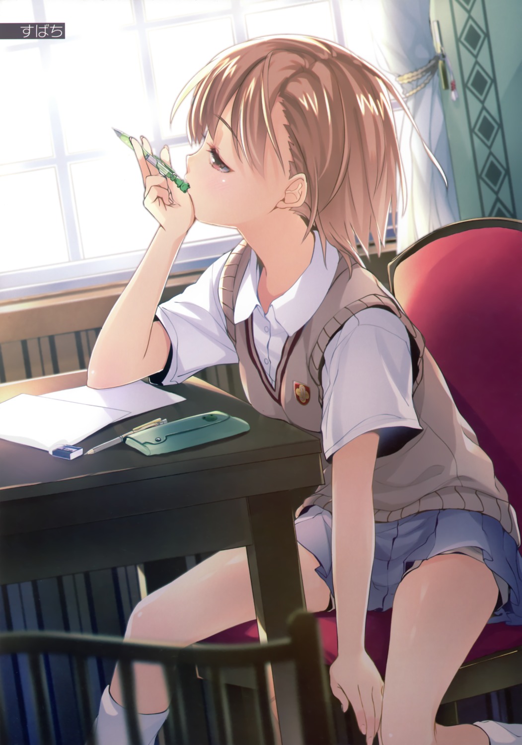 misaka_mikoto, seifuku, subachi, toaru_kagaku_no_railgun, toaru_majutsu_no_index