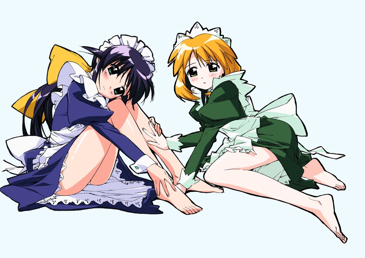andou_mahoro, andou_minawa, mahoromatic, maid, takamura_kazuhiro