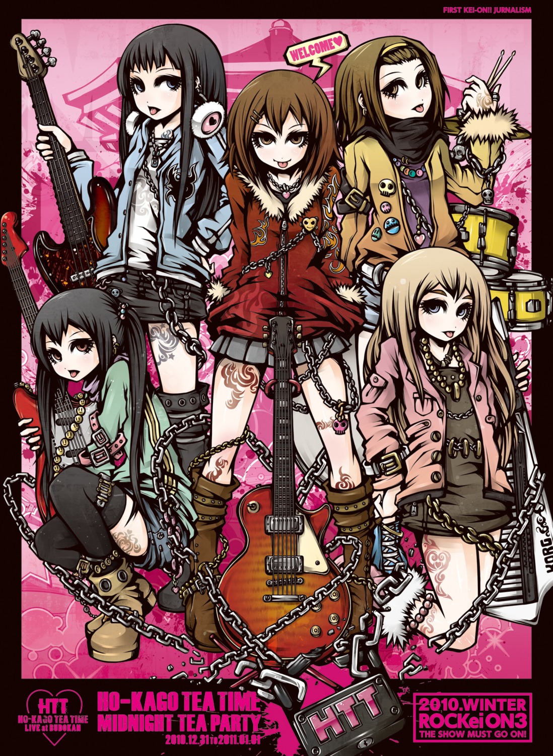 akiyama_mio, guitar, headphones, hirasawa_yui, k-on!, kotobuki_tsumugi, nakano_azusa, project.c.k.
