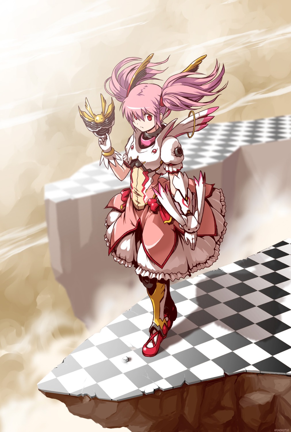 cosplay, dress, kamen_rider, kamen_rider_dragon_knight, kaname_madoka, kanekotsu, mahou_shoujo_madoka_magica
