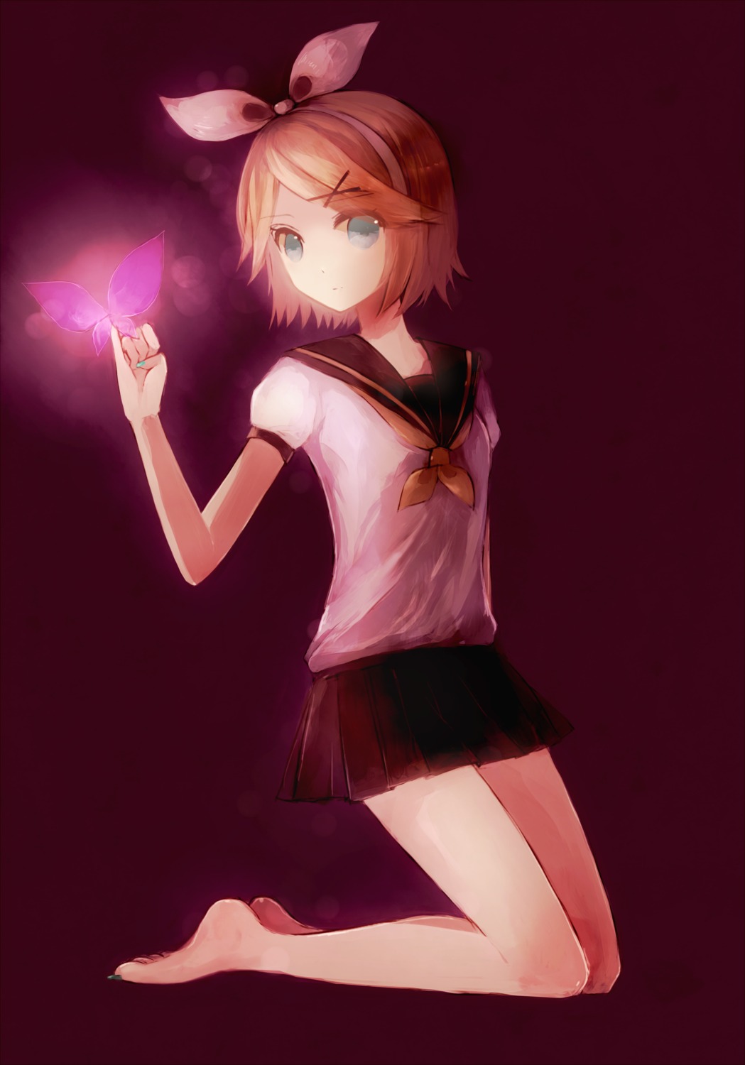 kagamine_rin, mita, seifuku, vocaloid