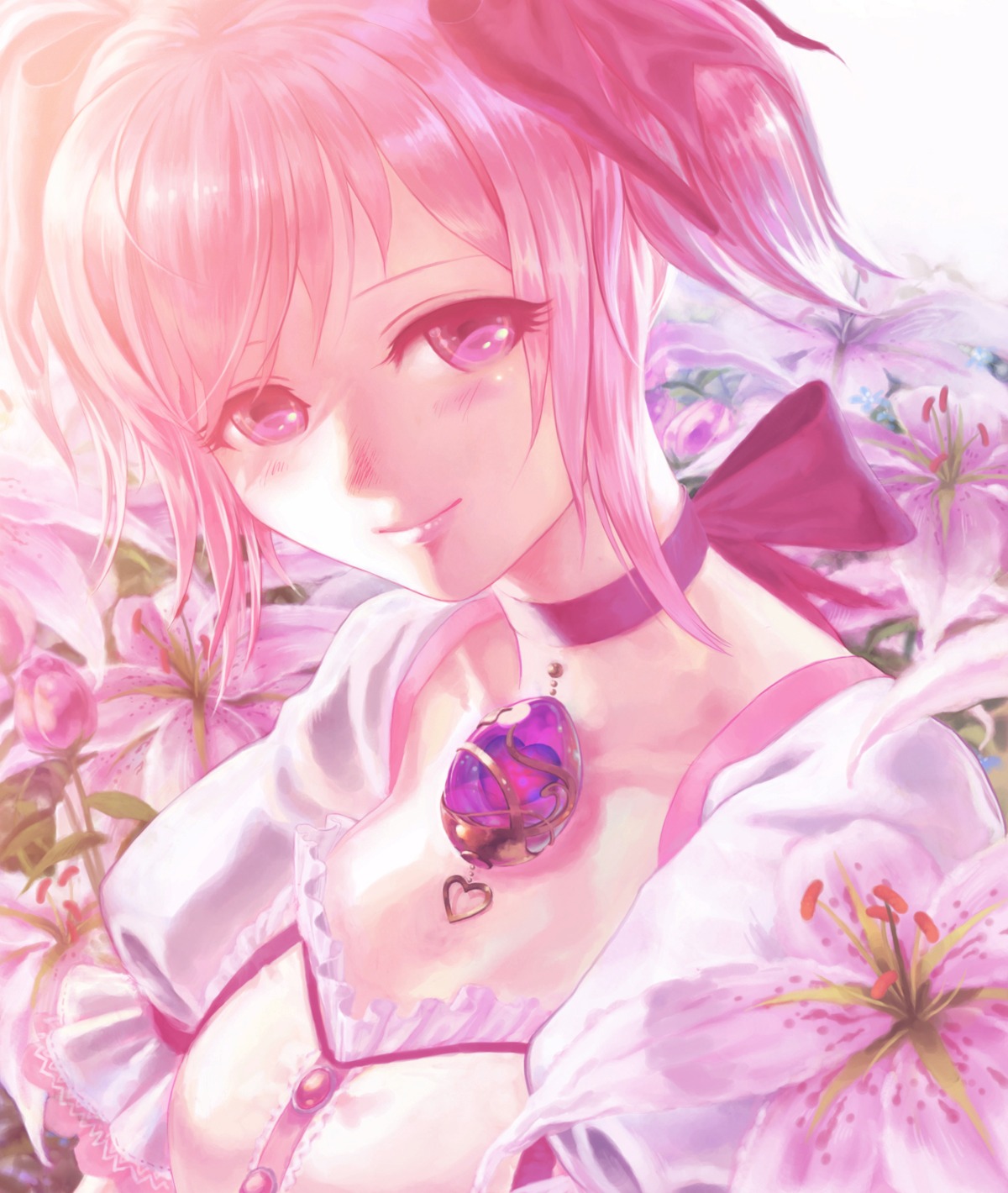 kaname_madoka, mahou_shoujo_madoka_magica, mori_no_kuma-san
