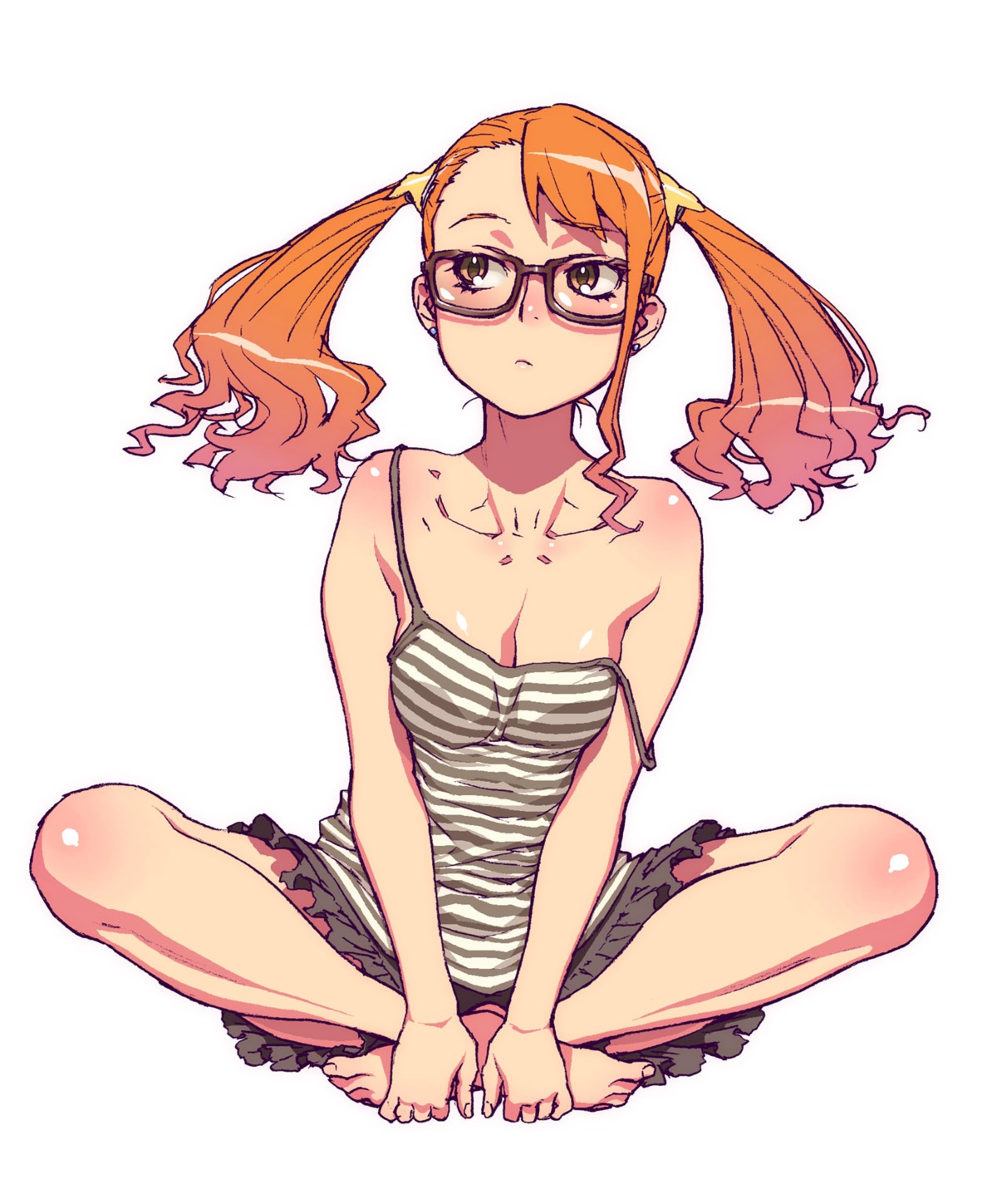 anjou_naruko, ano_hi_mita_hana_no_namae_wo_bokutachi_wa_mada_shiranai, cleavage, hidiri_rei, megane, no_bra
