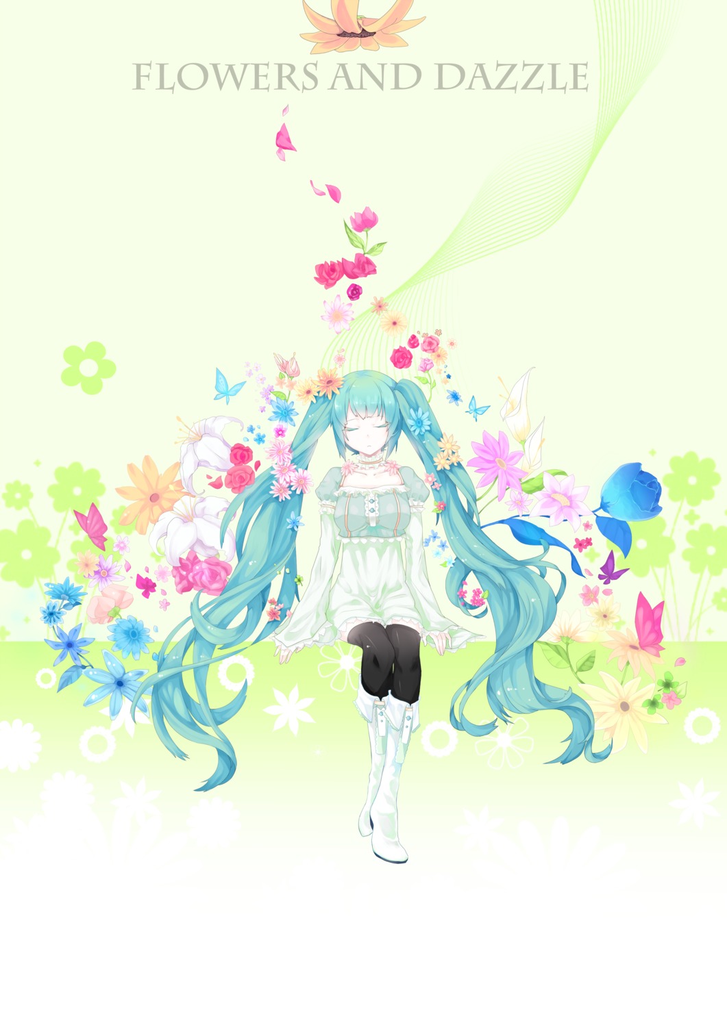 hatsune_miku, pantyhose, taev, vocaloid