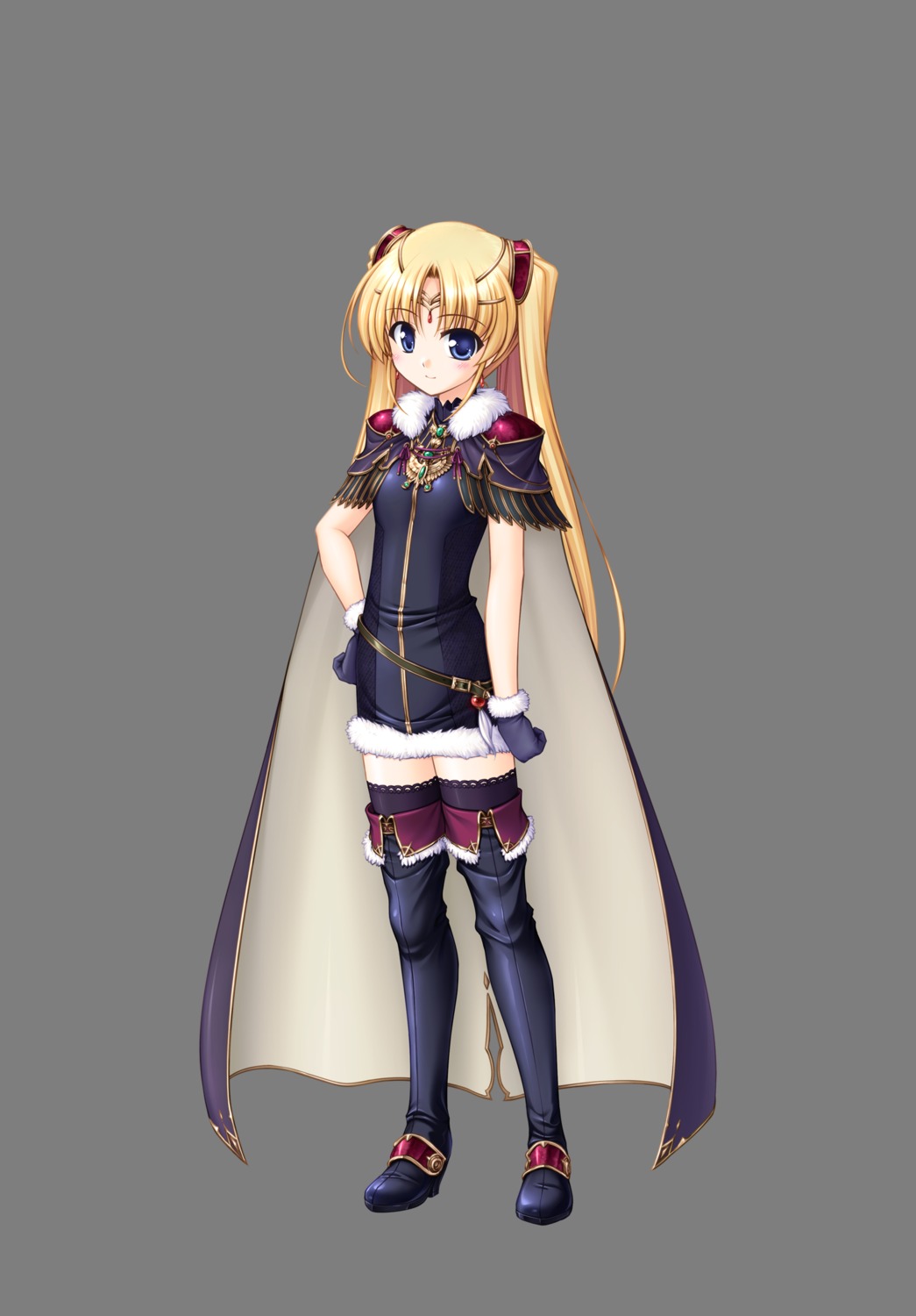aiyoku_no_eustia, bekkankou, licia_de_novus_yurii, thighhighs, transparent_png