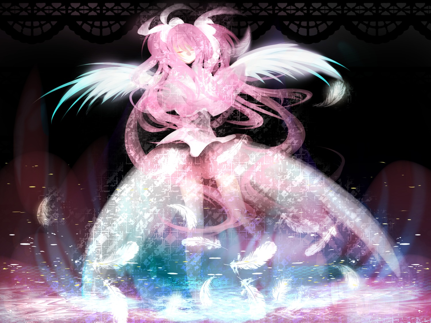 fuwatan, kaname_madoka, mahou_shoujo_madoka_magica, ultimate_madoka, wallpaper, wings
