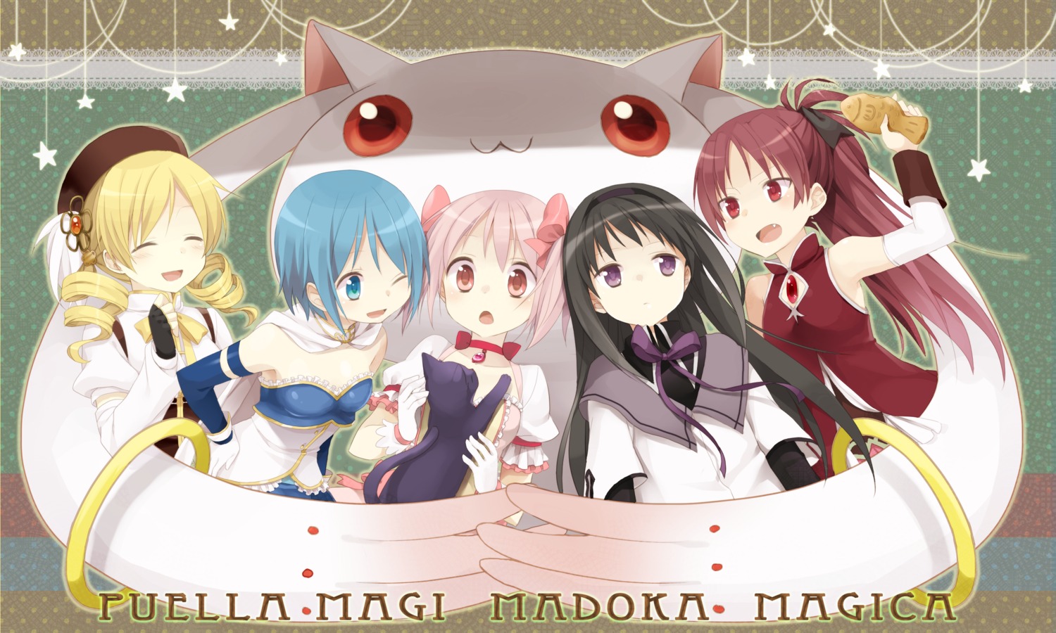akemi_homura, akira_(ku0427), amy_(madomagi), kaname_madoka, kyubey, mahou_shoujo_madoka_magica, miki_sayaka, sakura_kyouko, tomoe_mami