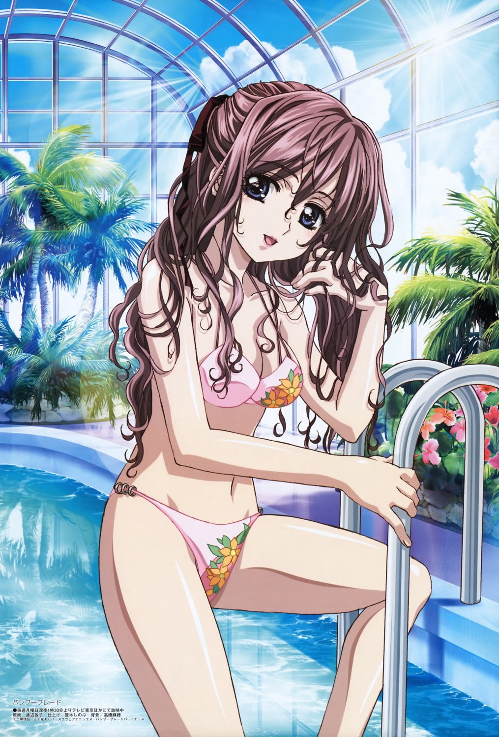bamboo_blade, bikini, cleavage, miyazaki_miyako, swimsuits, watanabe_atsuko