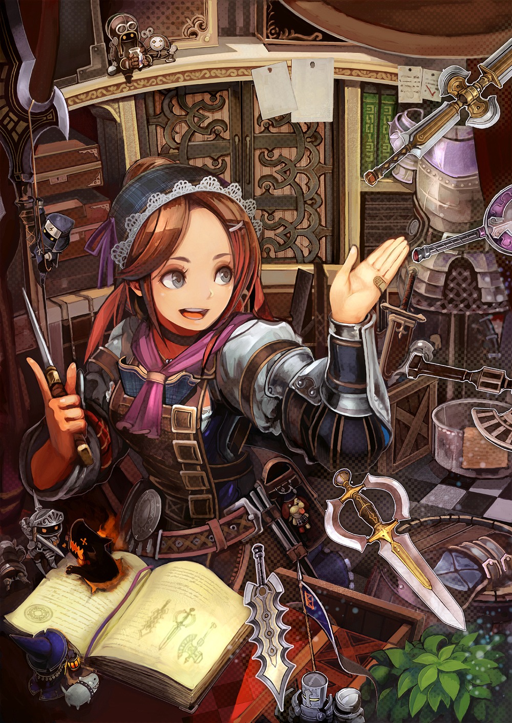 armor, sword, tomohito