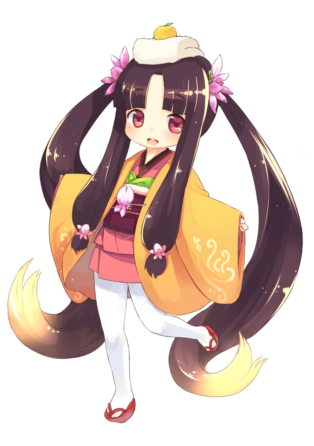 kishibe, pantyhose, yukata