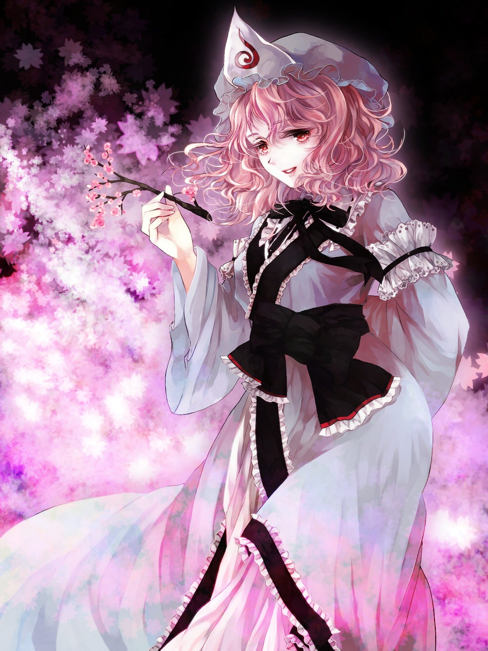 awa_toka, saigyouji_yuyuko, touhou