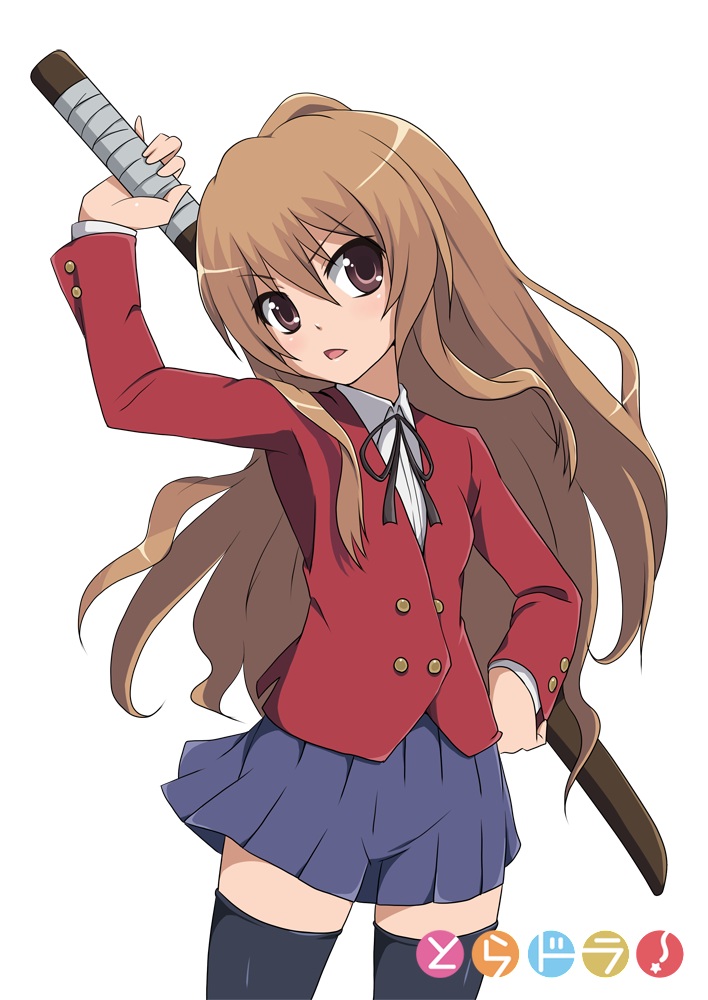 aisaka_taiga, seifuku, ska, thighhighs, toradora!