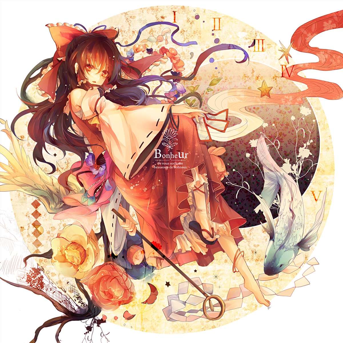 hakurei_reimu, kirero, miko, touhou