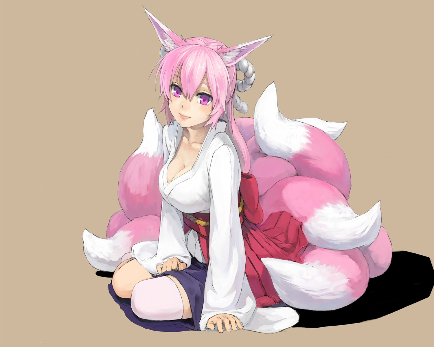 animal_ears, kitsune, kuroko_(piii), tail