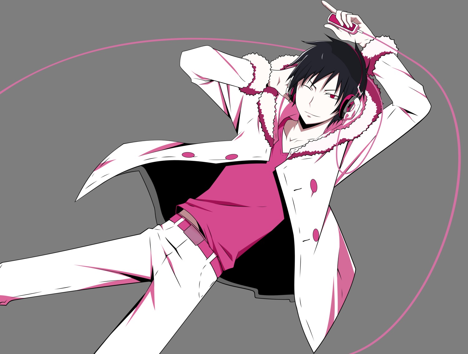 durarara!!, male, orihara_izaya, transparent_png, vector_trace