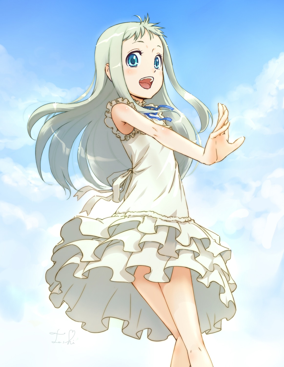 ano_hi_mita_hana_no_namae_wo_bokutachi_wa_mada_shiranai, dress, honma_meiko, toshi