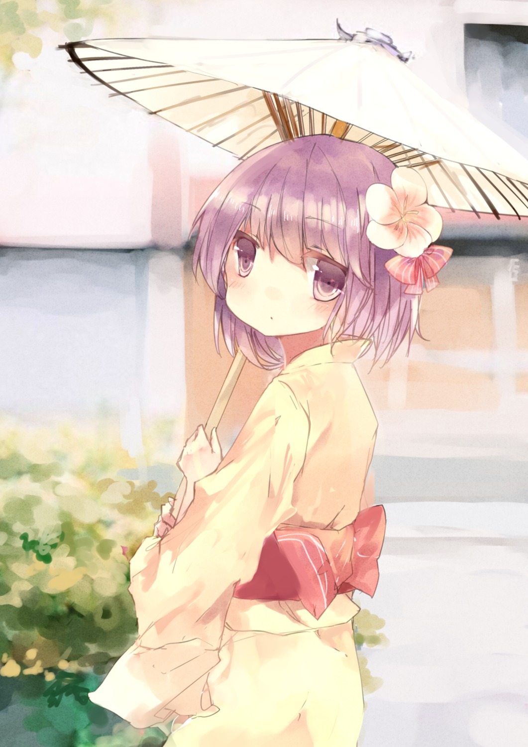 fongjlf, umbrella, yukata