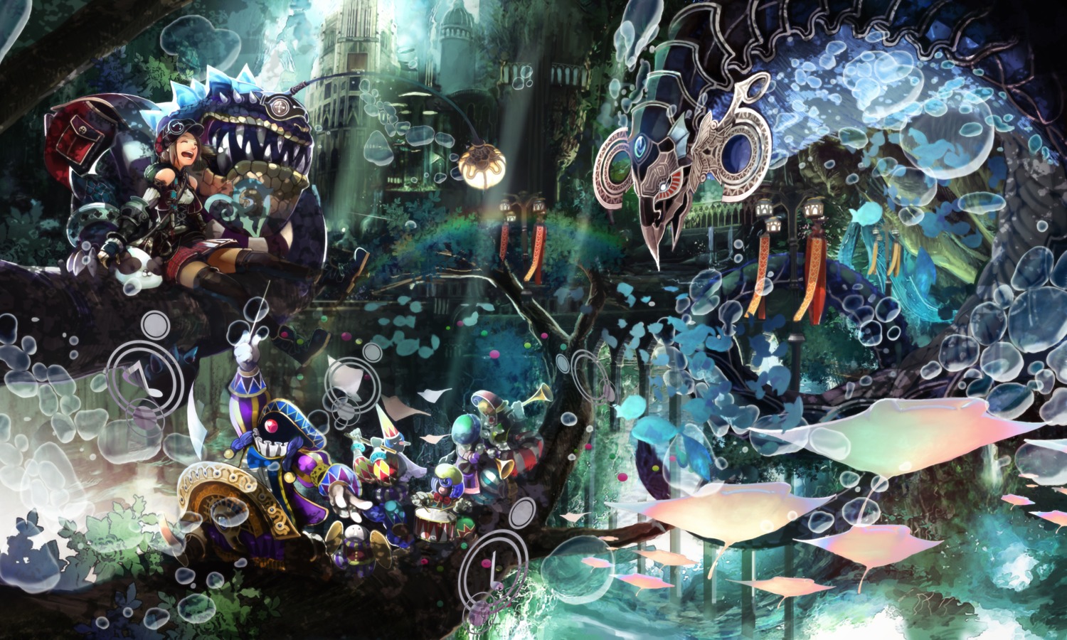 monster, thighhighs, tomohito