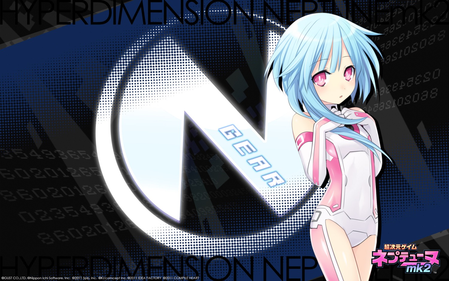 bodysuit, choujigen_game_neptune, choujigen_game_neptune_mk2, compile_heart, tsunako, wallpaper, white_sister_rom