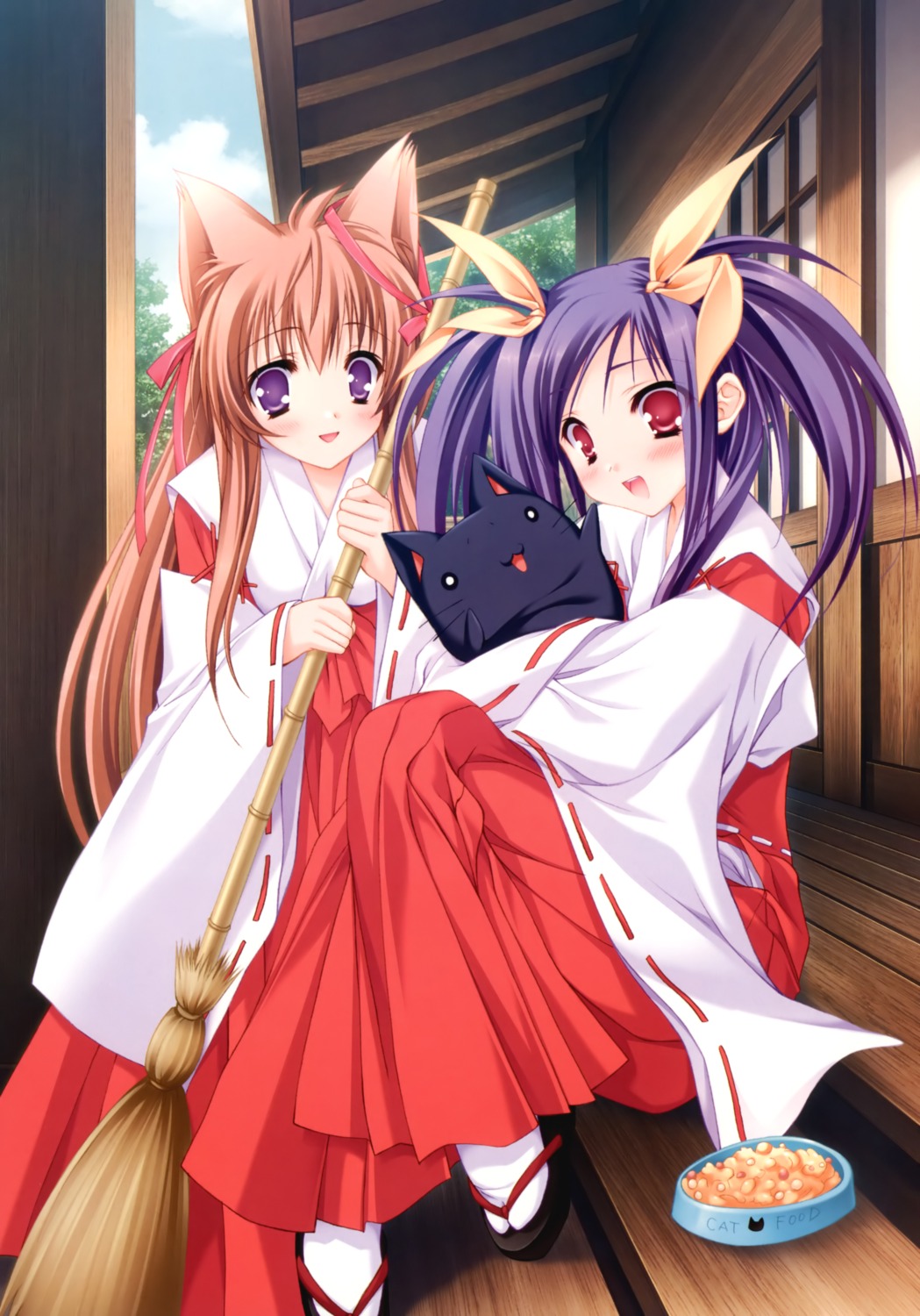 animal_ears, kawai_ameri, lump_of_sugar, miko, mito_mashiro, moekibara_fumitake, tayutama