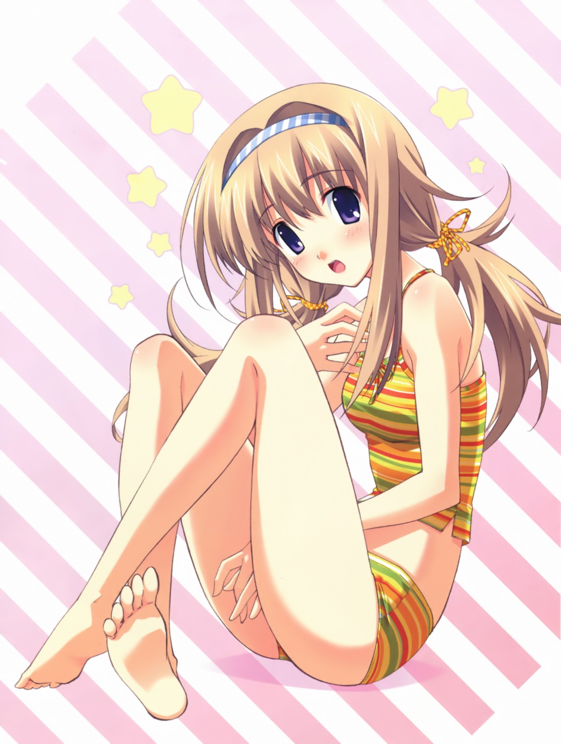 chaos;head, chaos;head_love_chu☆chu!, feet, matsuo_yukihiro, nishijou_nanami, swimsuits