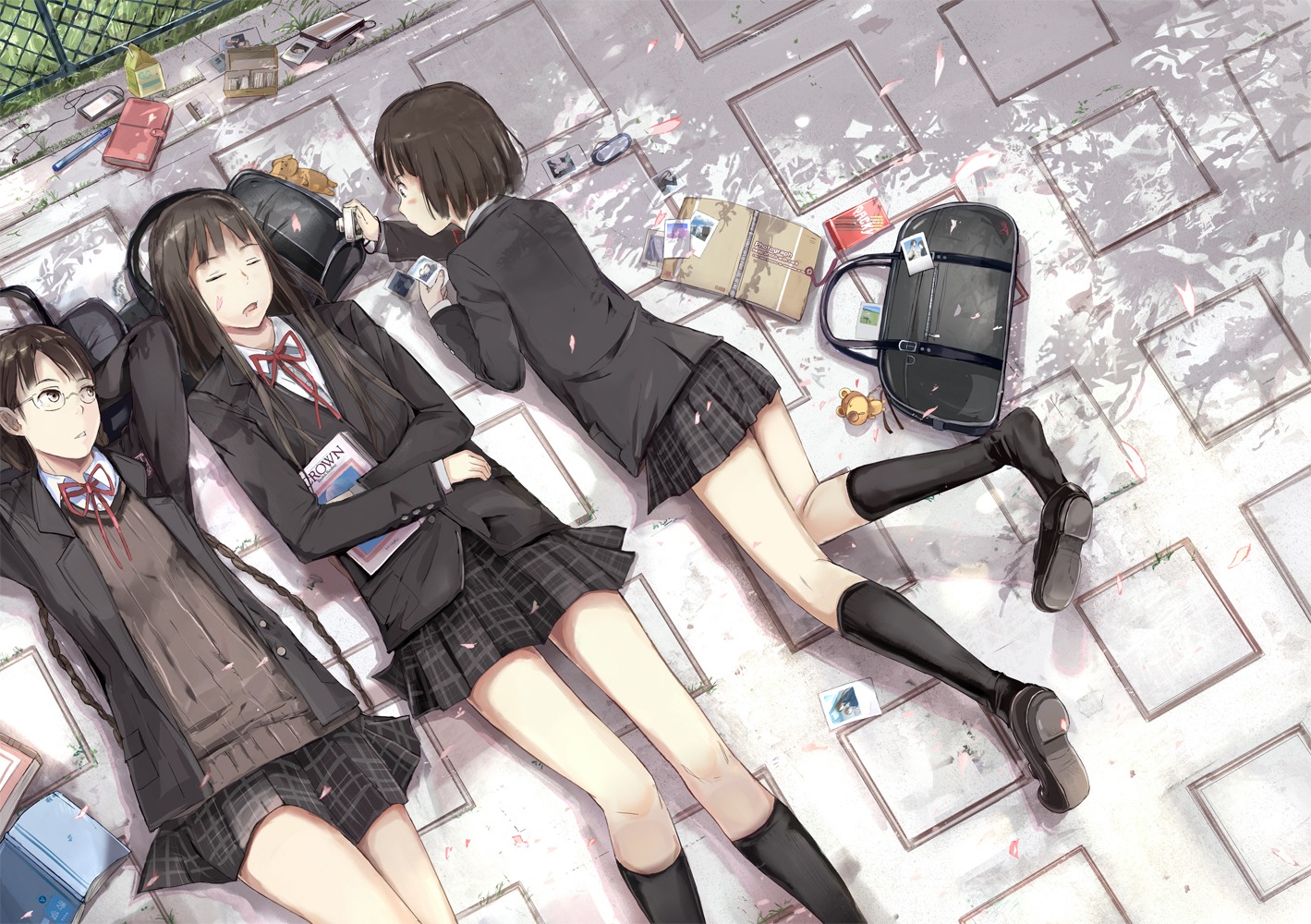 megane, moka._tapioka, seifuku