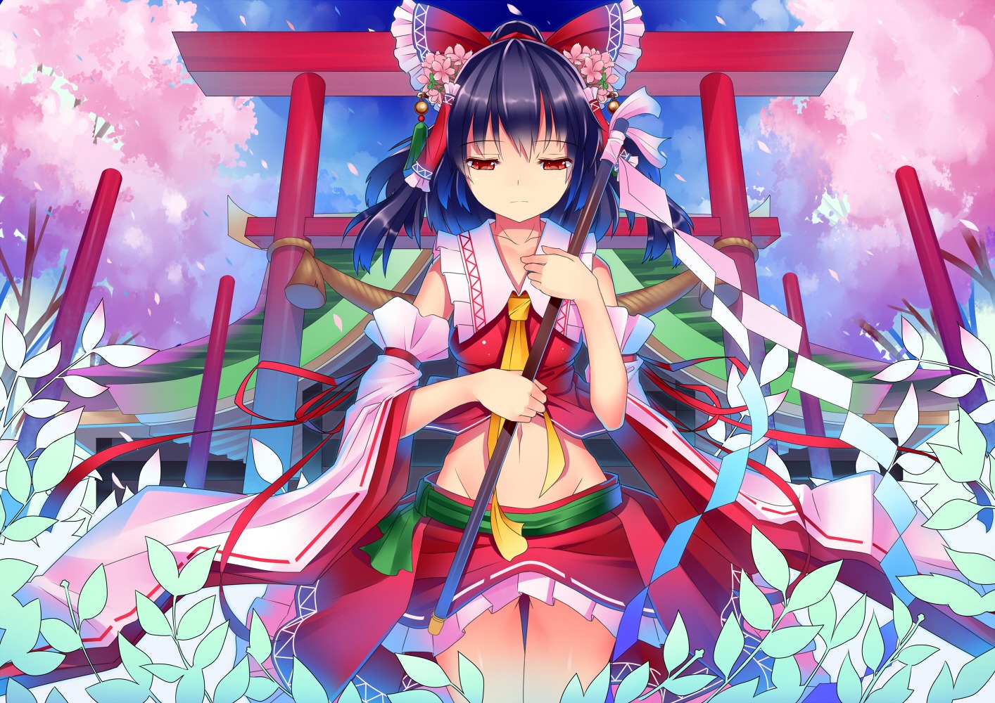 hakurei_reimu, mikan_(artist), touhou