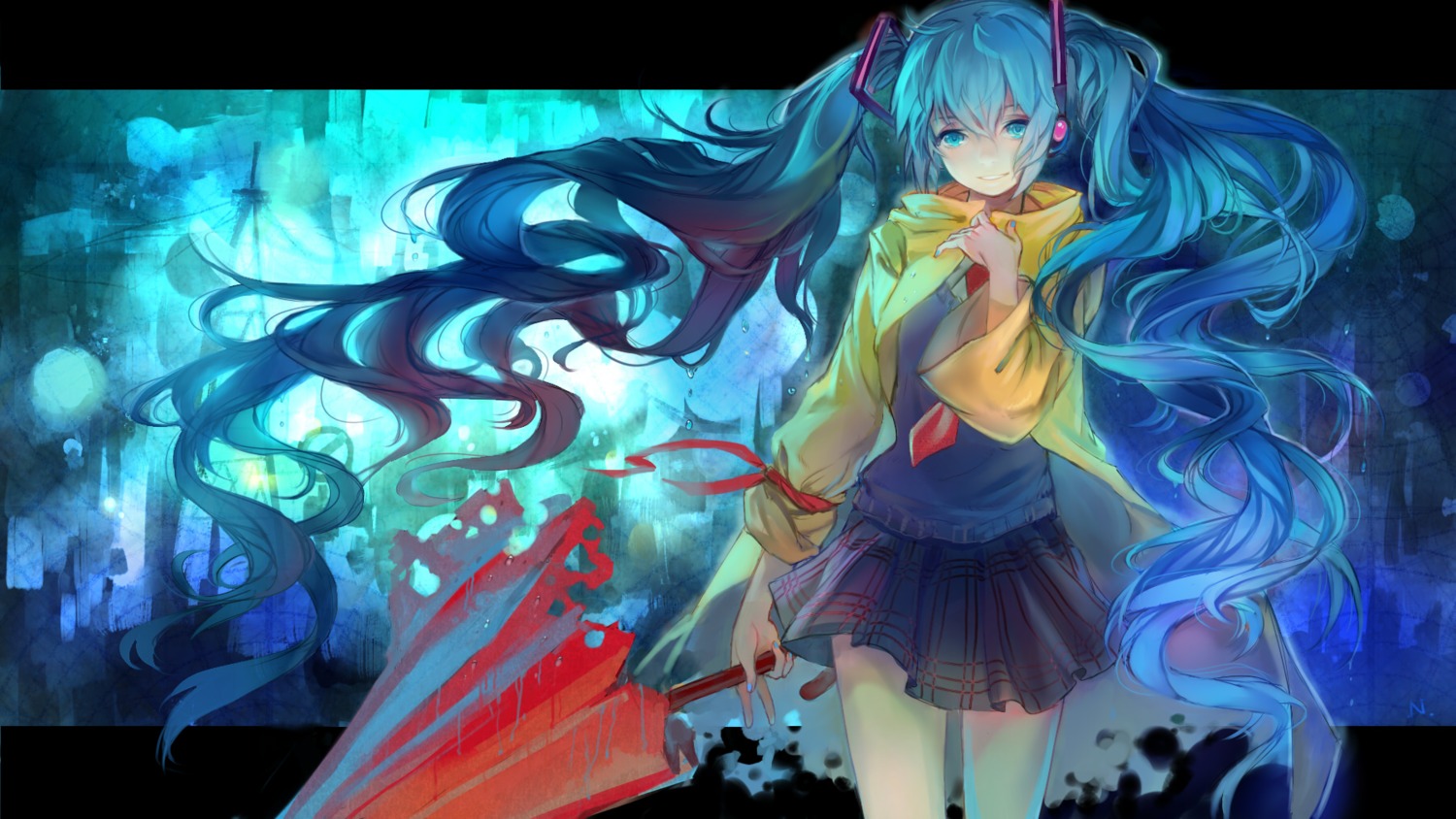 hatsune_miku, neptune_(artist), vocaloid