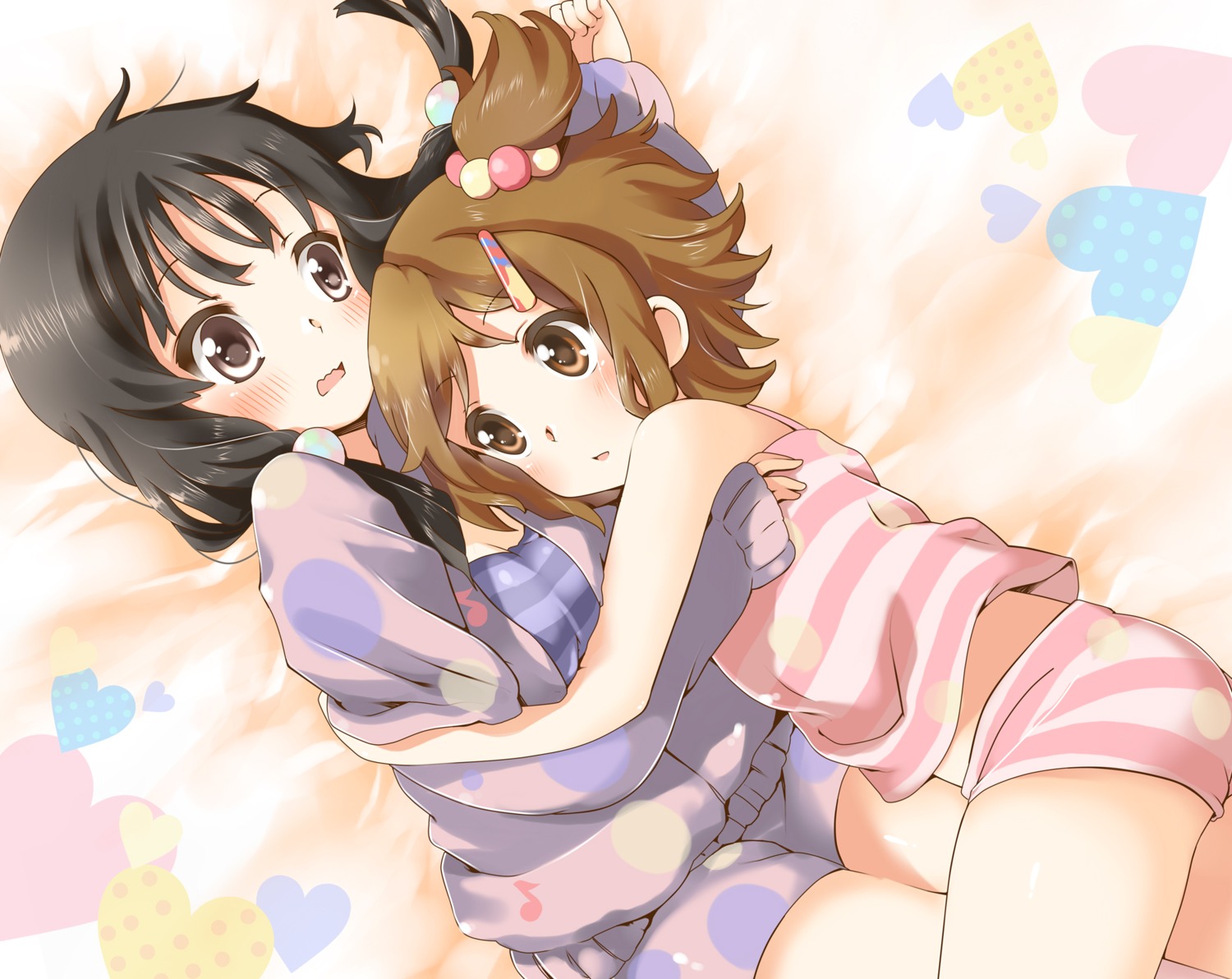 akiyama_mio, hirasawa_yui, k-on!, mitsuki_meia