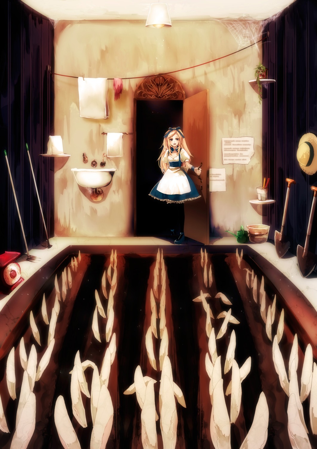 animal_ears, bunny_ears, memai, thighhighs