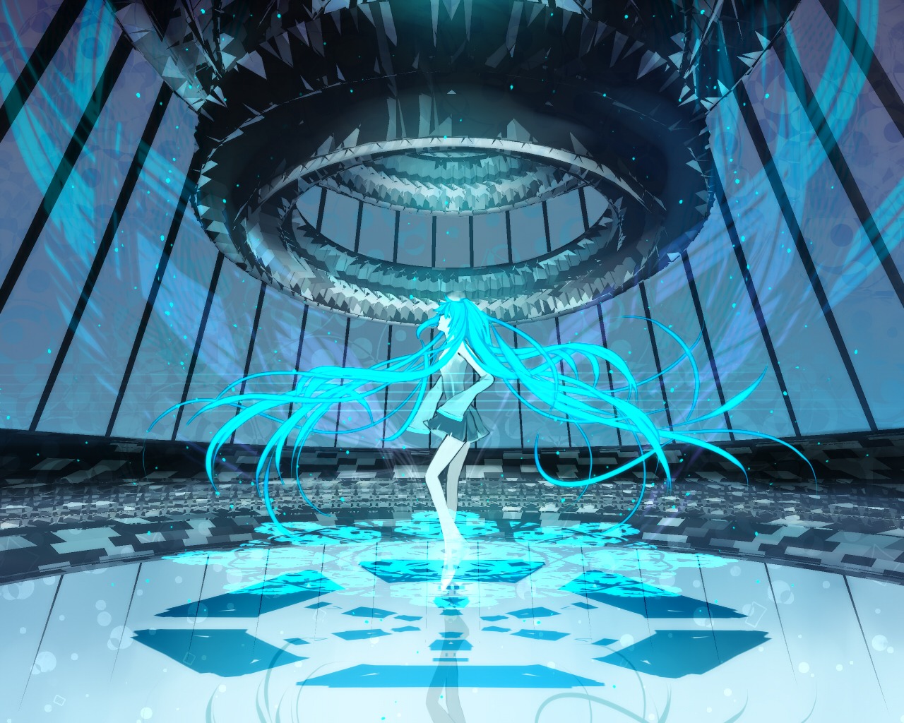 aoshiki, hatsune_miku, vocaloid, wallpaper