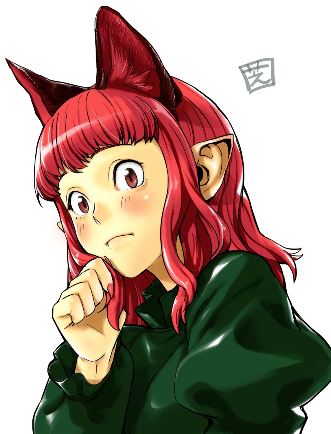 animal_ears, asahina, kaenbyou_rin, touhou
