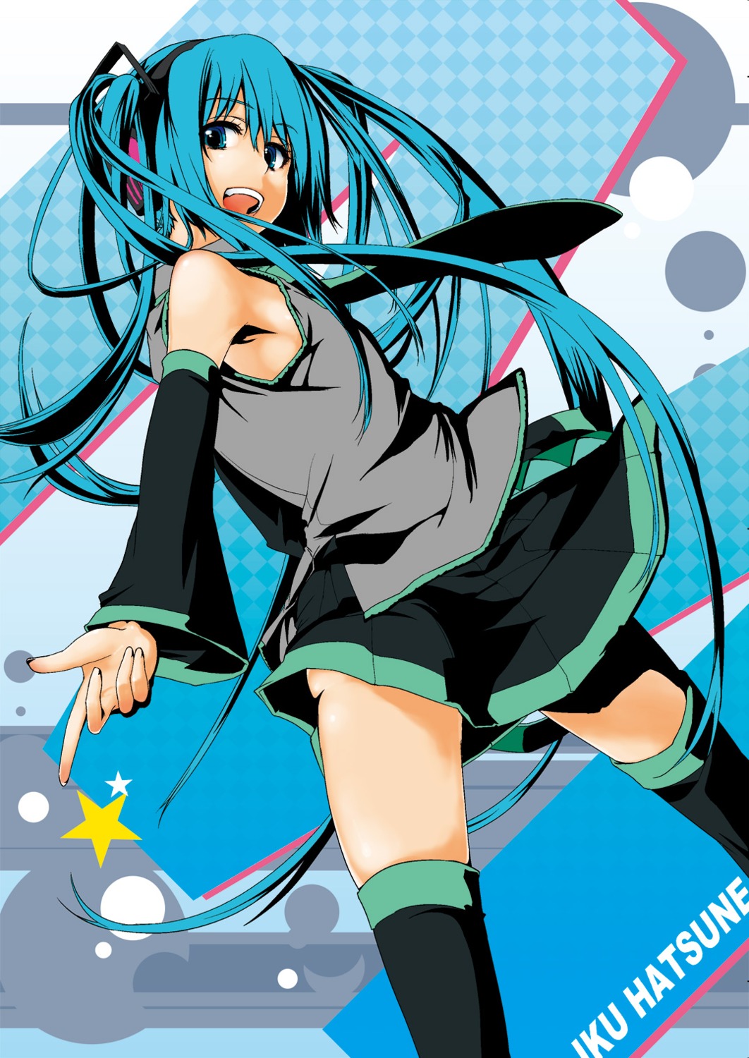 azuma_sawayoshi, hatsune_miku, thighhighs, vocaloid